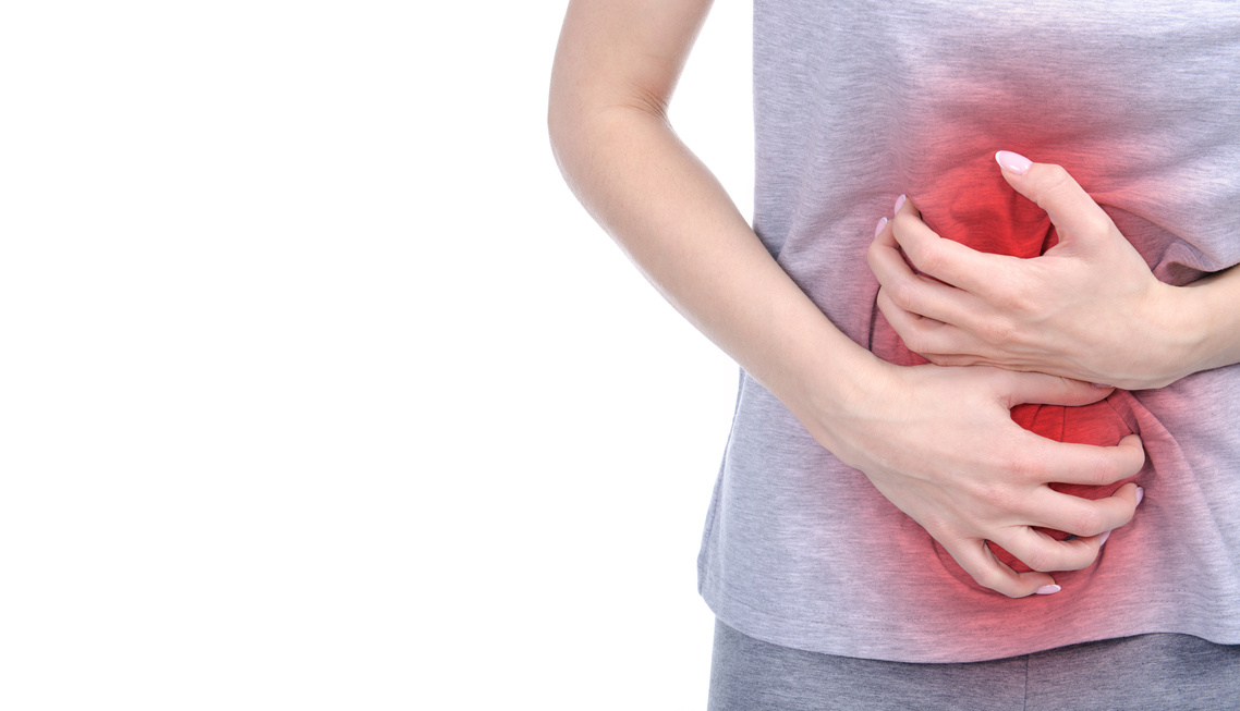 Woman abdominal pain